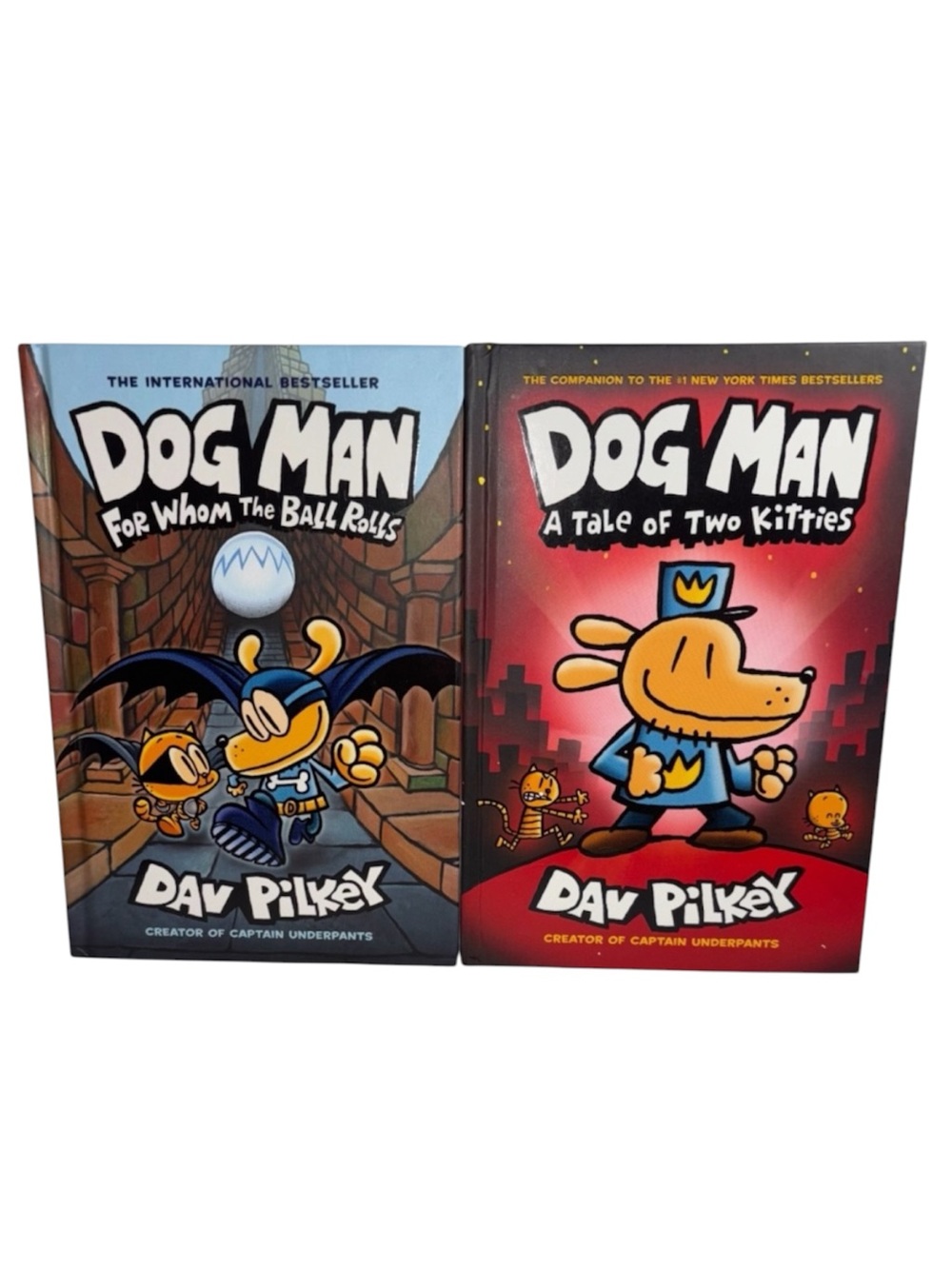 Dog Man by Dav Pilkey 2 Hard Cover Books Scholastic Reading Book 7 Book 3